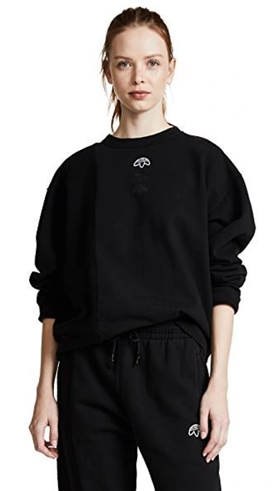 Adidas Originals By Alexander Wang Aw Inout Crew Ii Sweatshirt In Black |  ModeSens