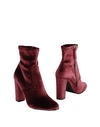 Steve Madden Ankle Boots In Maroon