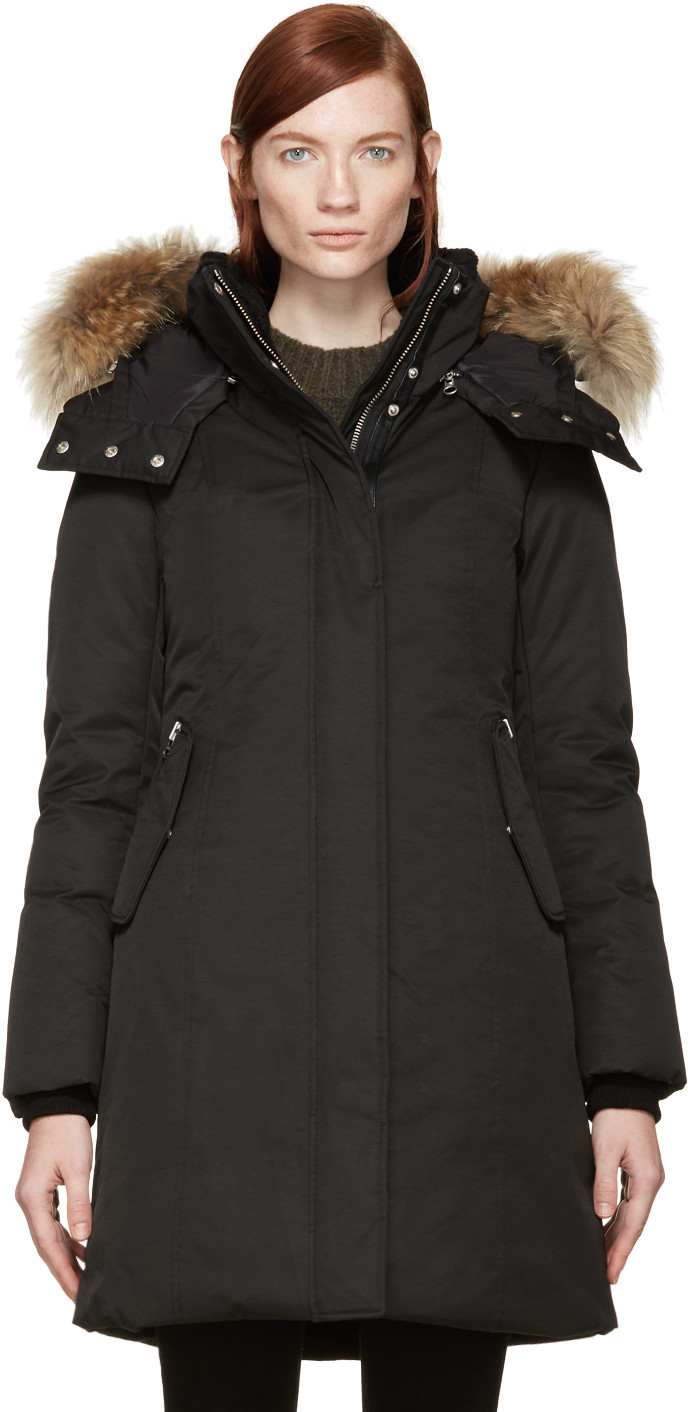 Mackage Fur-trimmed Trish Down Coat In Black | ModeSens