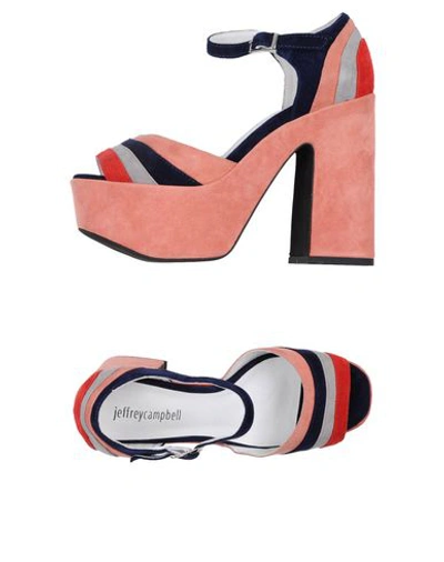 Jeffrey Campbell Sandals In Salmon Pink