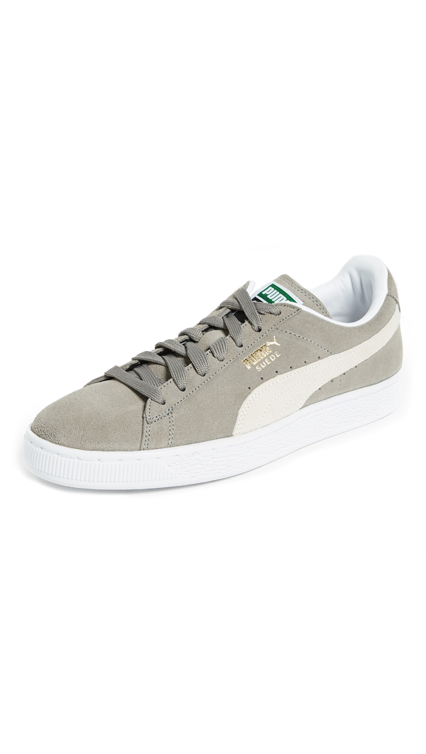puma suede classic grey white