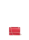 Strathberry East/west Mini Bag In Soft Pink Calfskin In Red
