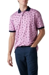 Rodd & Gunn Men's Abus Valley Floral Piqu&eacute; Polo Shirt In Fuchsia