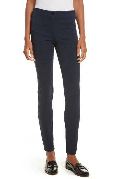 Theory Clean Cigarette Tuscon Knit Pants, Blue In Deep Navy