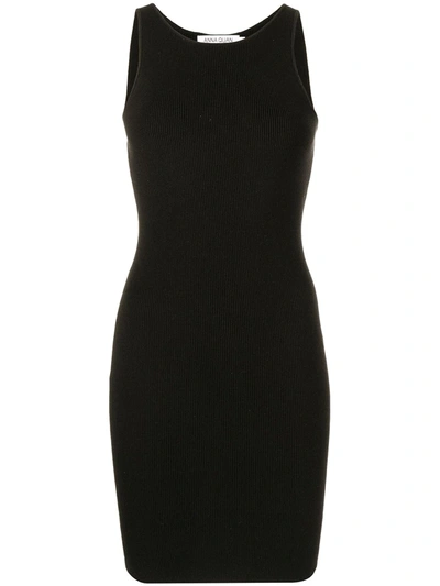 Anna Quan Women's Nikita Ribbed-knit Mini Dress In Black