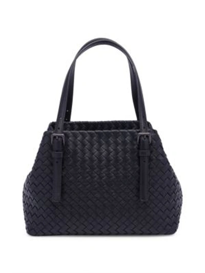 Bottega Veneta Small Intrecciato Napa Tote Bag In Black