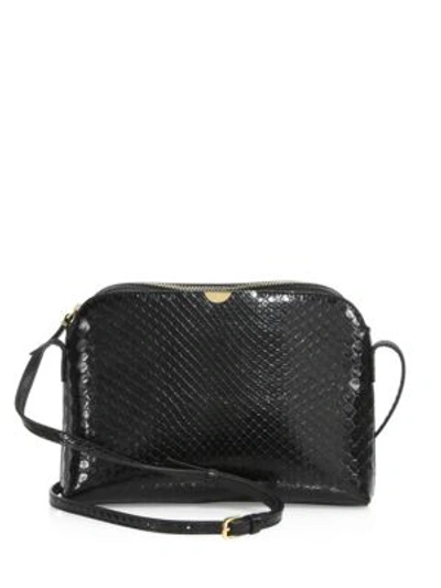 The Row Patent Leather Multi Pouch Crossbody Bag In Black