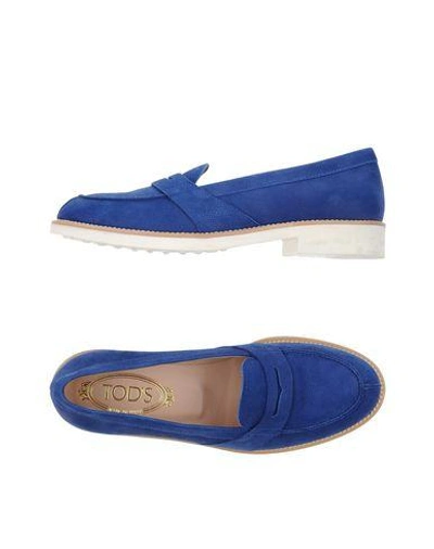 Tod's Loafers In Dark Blue