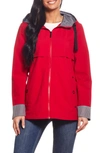 Gallery Packable Water Resistant Jacket In Crimson