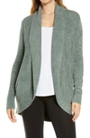 Barefoot Dreams Cozychic Lite® Circle Cardigan In Agave Green
