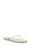 Asportuguesas By Fly London Turtle Flip Flop In Milky/ Mint Rubber