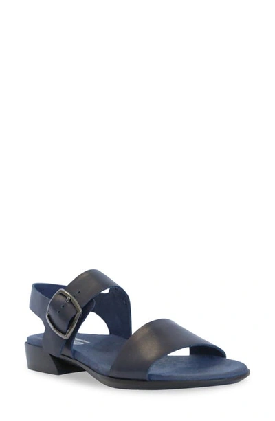 Munro Cleo Sandal In Blue Leather