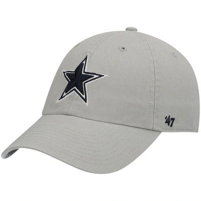47 ' Gray Dallas Cowboys Primary Clean Up Adjustable Hat
