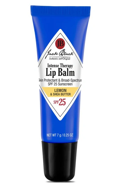 Jack Black Intense Therapy Lip Balm Spf 25, 0.25 oz In Lemon Shea