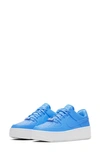 Nike Air Force 1 Sage Low Platform Sneaker In University Blue