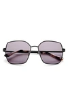 Gemma Goodbye Stranger 56mm Geometric Sunglasses In Carbon