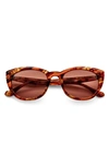 Gemma Heart Of Glass 52mm Cat Eye Sunglasses In Tigers Eye