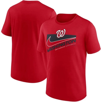 Nike Red Washington Nationals Swoosh Town Performance T-shirt
