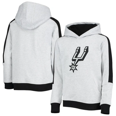Outerstuff Kids' Youth Heathered Gray San Antonio Spurs Lived In Pullover Hoodie