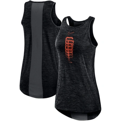 Nike Black San Francisco Giants Logo Fade High Neck Performance Tank Top