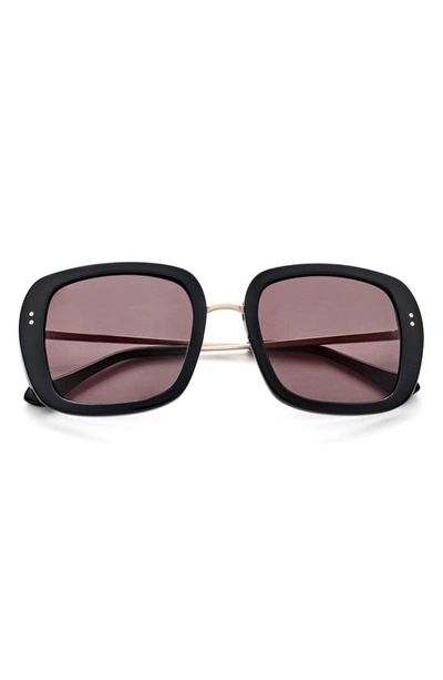 Gemma Baker Street 52mm Square Sunglasses In Carbon