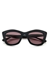 Gemma Casanova 51mm Rectangle Sunglasses In Carbon