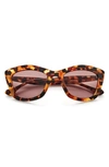 Gemma Casanova 51mm Rectangle Sunglasses In Tortoise