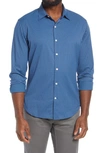 Bonobos Slim Fit Button-up Performance Shirt In Starboard Check-skipper Blue