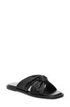 J/slides Yaya Sandal In Black Leather