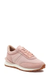 J/slides Women's Eddie Lace Up Sneakers In Light Pink Nylon