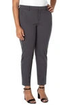 Liverpool Kelsey Ponte Knit Trousers In Dark Shadow Grey