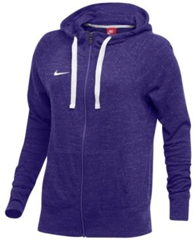 Nike Gym Vintage Hoodie In Team Purple