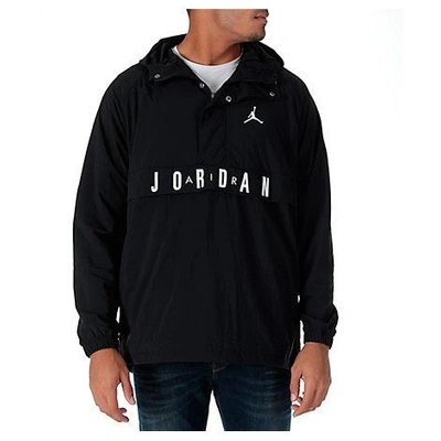 Nike Men's Air Jordan Anorak Wings Wind Jacket, Black