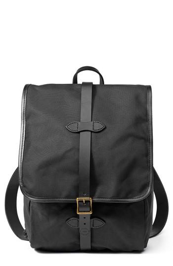 filson tin cloth backpack black