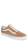 Vans 'old Skool' Sneaker In Tiger Eye/ White Suede/ Canvas