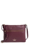 Kate Spade Jackson Street - Gabriele Leather Crossbody Bag - Purple In Plum