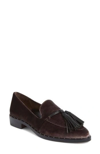 Vince Camuto Geralin Tassel Loafer In Winter Brown Fabric