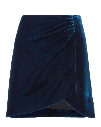 Derek Lam 10 Crosby Velvet Wrap Mini Skirt