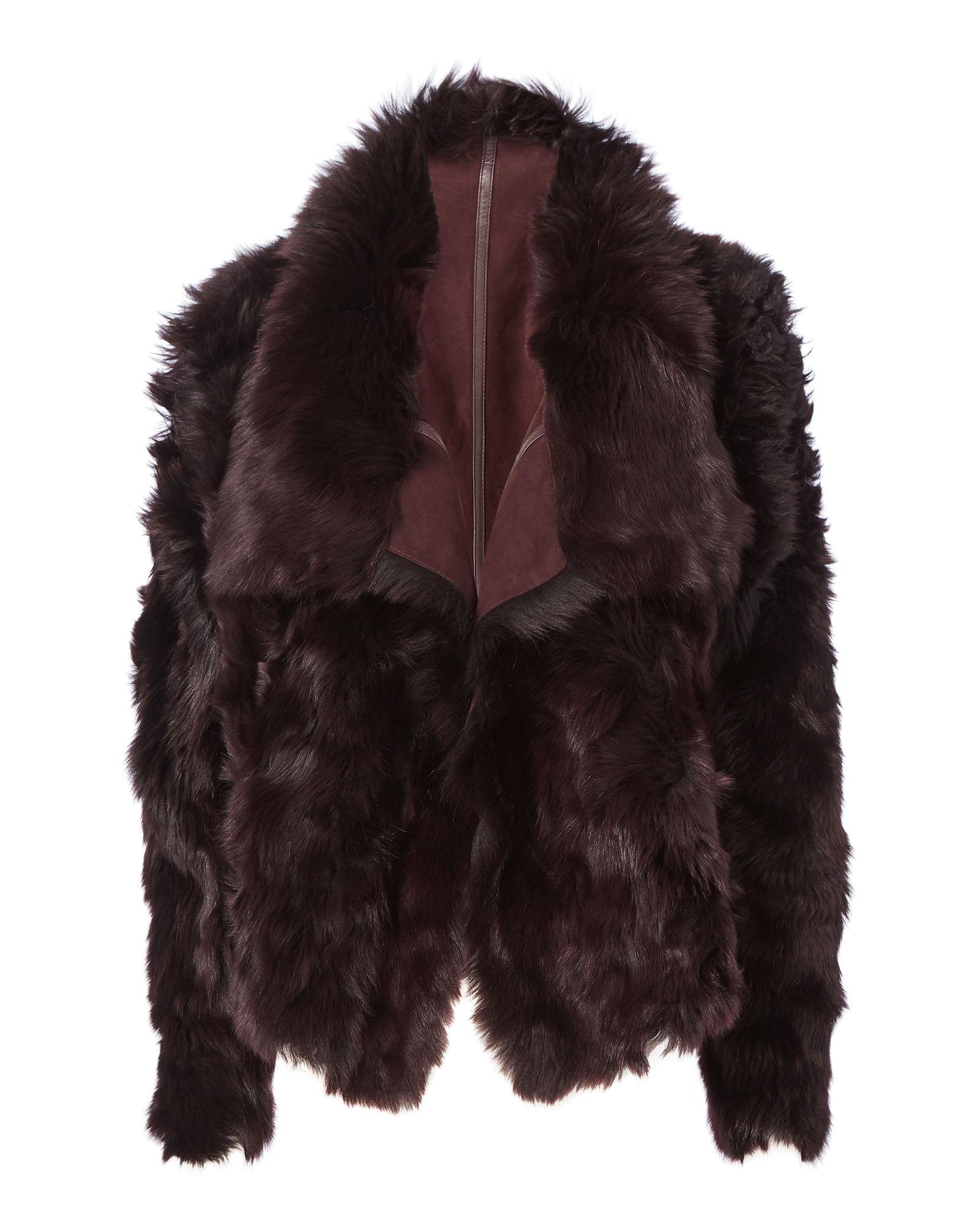 yves salomon reversible shearling