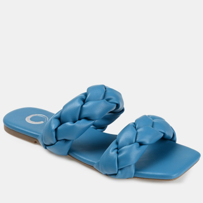 Journee Collection Women's Arietta Slide Sandals In Blue