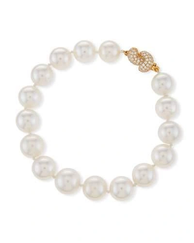 Assael South Sea Pearl Bracelet With Diamond Knot Clasp