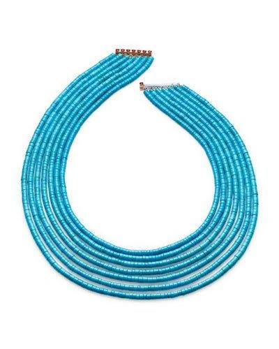 Paul Morelli Seven-strand Heishi Turquoise Necklace