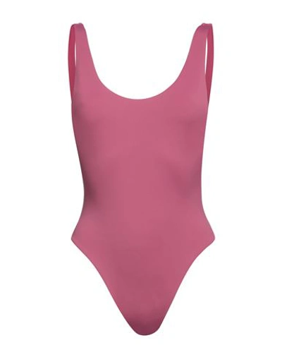 La Reveche La Revêche Woman One-piece Swimsuit Mauve Size L Polyamide, Elastane In Purple