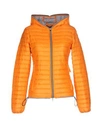 Duvetica Down Jacket In Orange