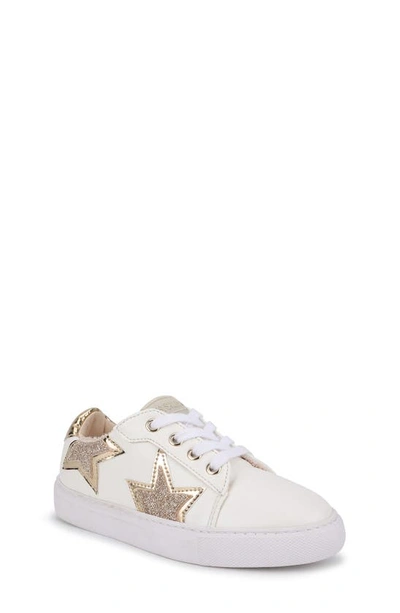 Yosi Samra Kids' Miss Harper Sneaker In White / Gold
