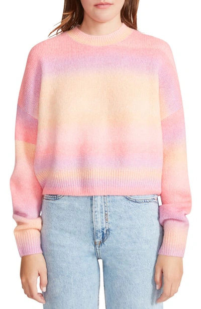 Bb Dakota By Steve Madden Pastel It Over Ombré Sweater In Pink Ombre
