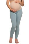 Felina 2-pack Maternity Leggings In Sparrow/ Lead