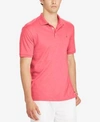 Polo Ralph Lauren Classic Fit Soft-touch Short Sleeve Polo Shirt In Salmon Heather