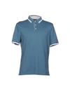 Michael Kors Polo Shirt In Slate Blue