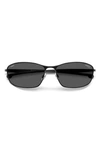 Carrera Eyewear X Ducati 64mm Rectangular Sunglasses In Black/ Grey
